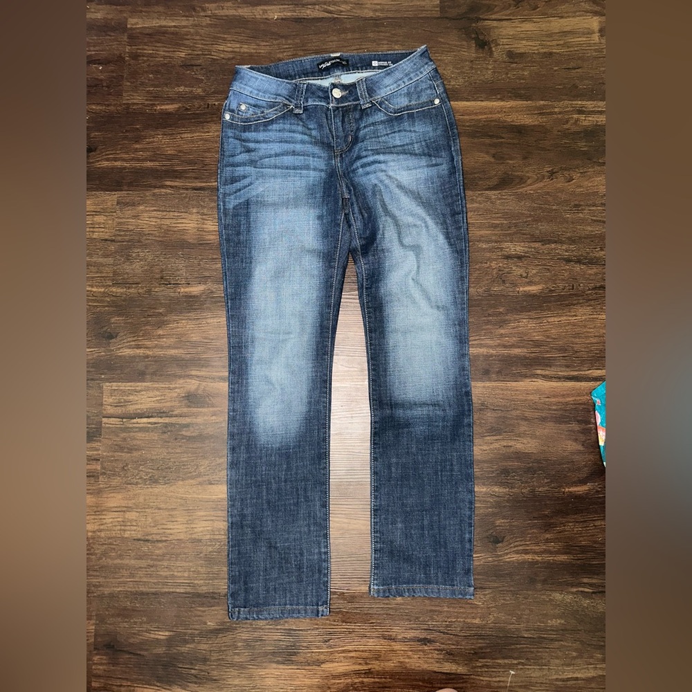 Lee Women's Straight Leg Jeans in Dark Blue c32